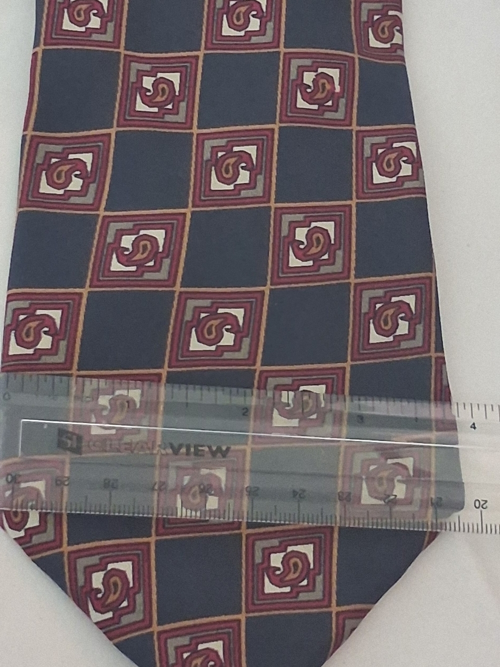 Robert Talbott for Nordstrom Men's Silk Geometric Tie in Blue & Red